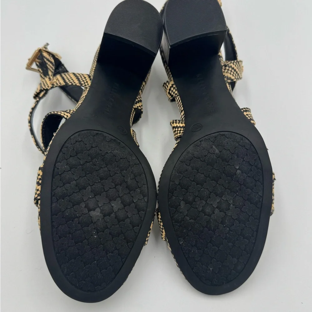 Kelly & Katie Black and Tan Women's Heeled Sandals size 10 excellent condition - Picture 4 of 8